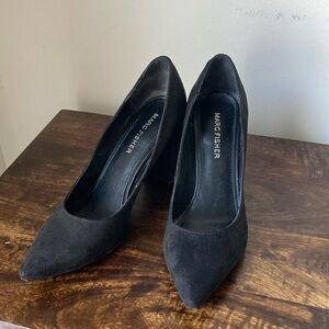 Marc Fisher Black Suede Heels